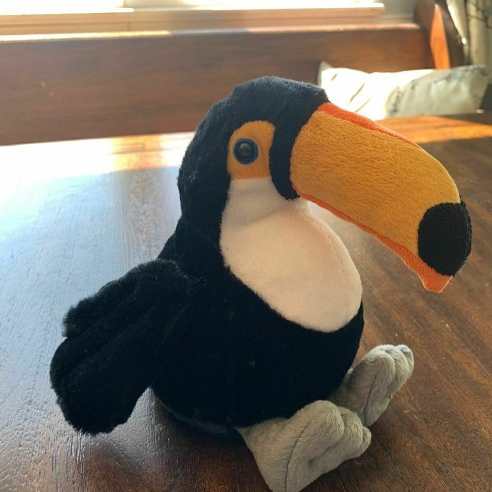 Ganz Toco Toucan Stuffed Animal Plush Toy Black